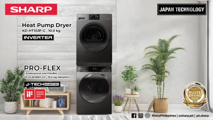 Sharp-Front-Load-Washing-Machine-and-Heat-Pump-Dryer-FI Sharp-Front-Load-Washing-Machine-and-Heat-Pump-Dryer