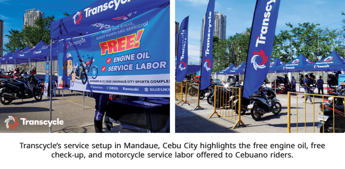 For many Cebuanos, a motorcycle isn’t just a ride, it’s pang-trabaho, pang-hatod, pang-kita, pang-araw-araw. That’s why Transcycle brought its 3-Day Free Change Oil & Check-Up Caravan to the Mandaue City Sports Complex last November 25–27, offering riders a chance to keep their motorcycles safe and running smoothly without spending a single peso.