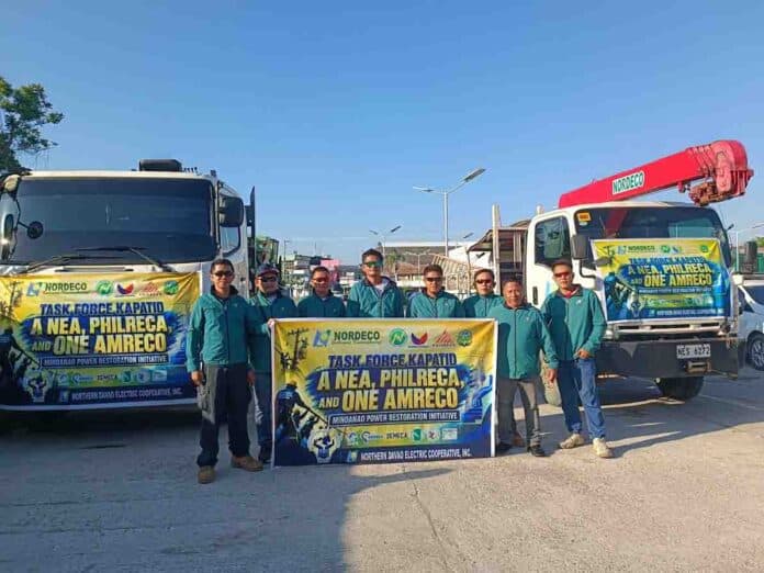 Linemen of NORDECO ready for deployment for Task Force Kapatid operations. NORDECO photo