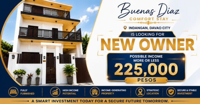 Buenas Diaz Comfort Stay Indangan Seeks New Owner A Turnkey 3-Storey Rental Business in Davao City Hits the Market