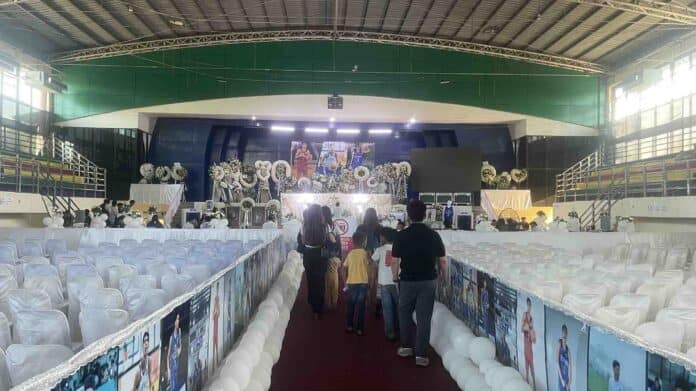 Talacogon residents and supporters from Agusan Norte, Surigao and Davao provinces attending the wake of the late Rene Baterbonia at the Talacogon Evacuation Center in Barangay San Agustin, CHRIS V. PANGANIBAN