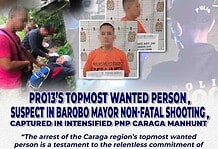 PRO 13’S top wanted suspect in Surigao mayor ambushed