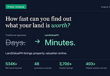 How Fast Can You Find Out What Your Land Is Worth? LandValuePH Brings Property Valuation Online