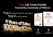 100 Million Units Sold in Five Years, No. 2 in Global Exports: What Allows TCL Air Conditioner to Leave Its Peers Behind?