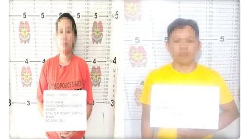BEHIND BARS. Suspected NPA medic alias “Asyan” (left) and Davao’s topmost wanted fugitive alias “Jess” (right) are booked by law enforcers after being captured in Barobo, Surigao del Sur and Rosario, Agusan del Sur, respectively, on Oct. 1. (Photo courtesy of PRO-13)